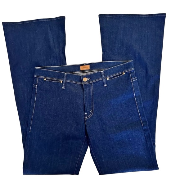MOTHER JEANS The Curfew Flare Jeans in Blue Skies And Promises Women’s Size 28 - Picture 11 of 11